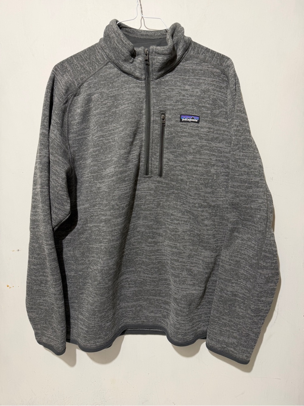 Patagonia Better Sweater Half Zip Pullover Charcoal Gray Mens Size XXL